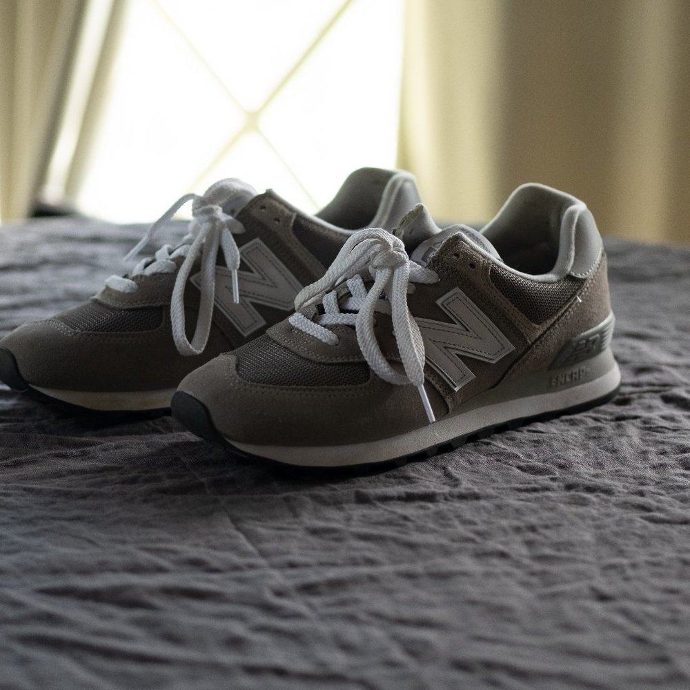 New Balance Gray Casual Sneakers